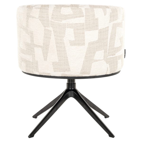 Eetkamerstoel Cheyenne beige graffic Richmond Interiors - Afbeelding 4
