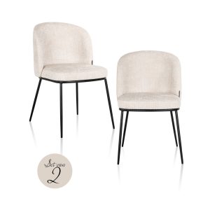 Eetkamerstoel Elvi niagara beige fire retardant (Set of 2) Richmond Interiors