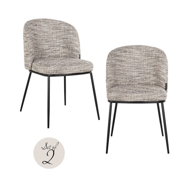 Eetkamerstoel Elvi trendy nature fire retardant (Set of 2) Richmond Interiors