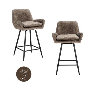 Counterstoel Linsey niagara stone (Set of 2) Richmond Interiors