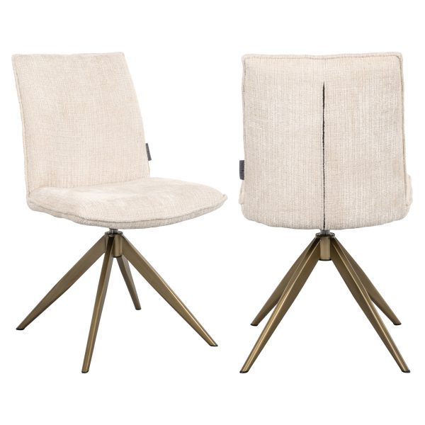Eetkamerstoel Dakota niagara beige  swivel Richmond Interiors