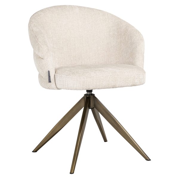 Eetkamerstoel Zendaya niagara beige  swivel Richmond Interiors - Afbeelding 2