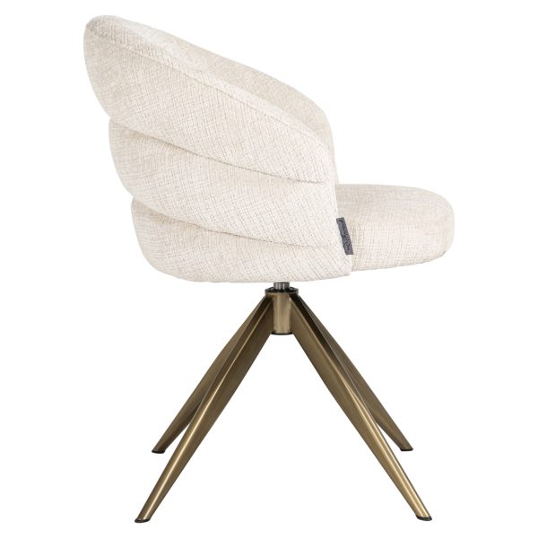 Eetkamerstoel Zendaya niagara beige  swivel Richmond Interiors - Afbeelding 3