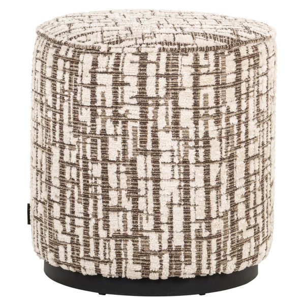 Poef & Voetenbank Lexie cream 45Ø Richmond Interiors