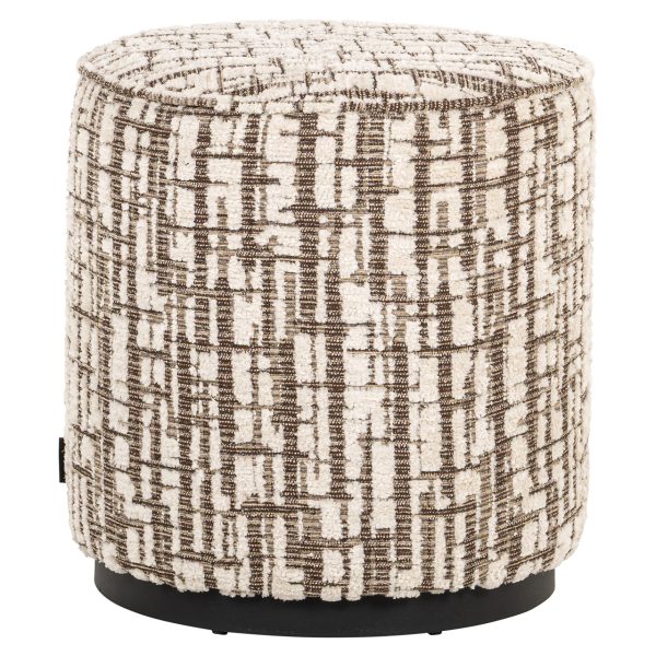 Poef & Voetenbank Lexie cream 45Ø Richmond Interiors - Afbeelding 2
