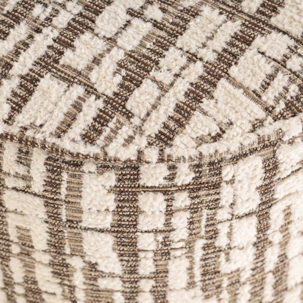 Poef & Voetenbank Lexie cream 45Ø Richmond Interiors - Afbeelding 3