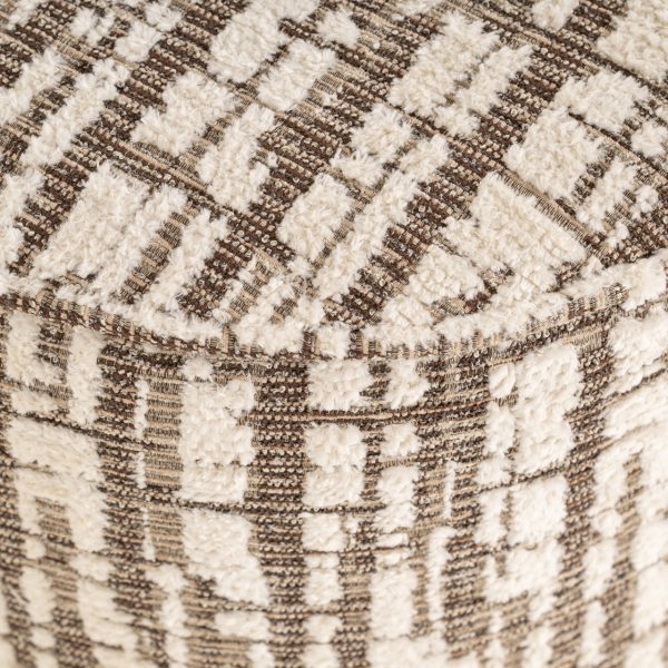 Poef & Voetenbank Lexie cream 45Ø Richmond Interiors - Afbeelding 4