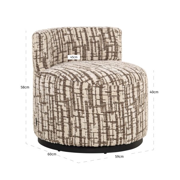Lounge stoel Franny cream Richmond Interiors - Afbeelding 7