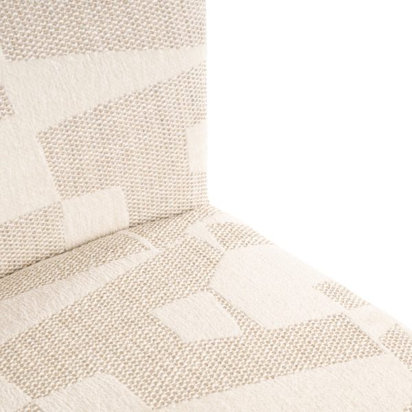 Eetkamerstoel Lorain beige graffic on wheels Richmond Interiors - Afbeelding 6