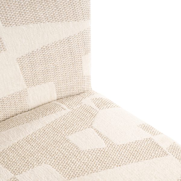 Eetkamerstoel Lorain beige graffic on wheels Richmond Interiors - Afbeelding 6