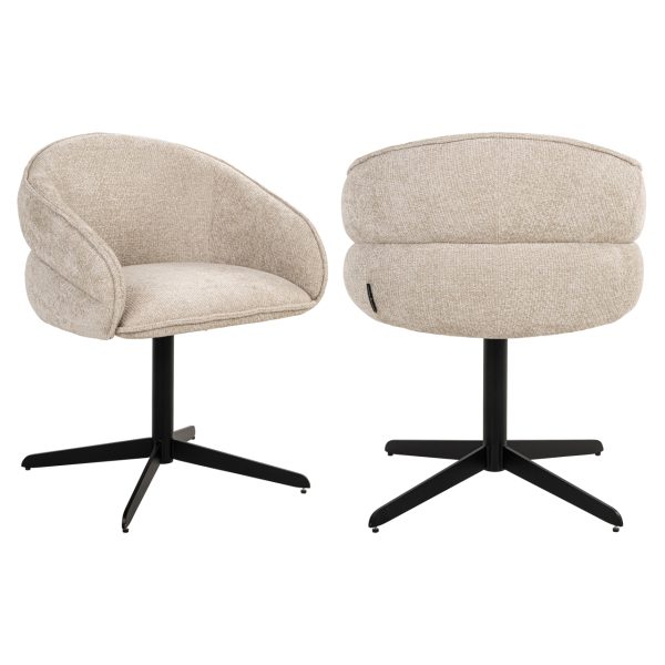 Eetkamerstoel Angelina cream unicorn Richmond Interiors - Afbeelding 2