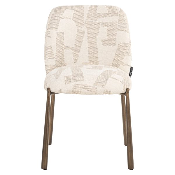Eetkamerstoel Lana beige graffic (Set of 2) Richmond Interiors - Afbeelding 5