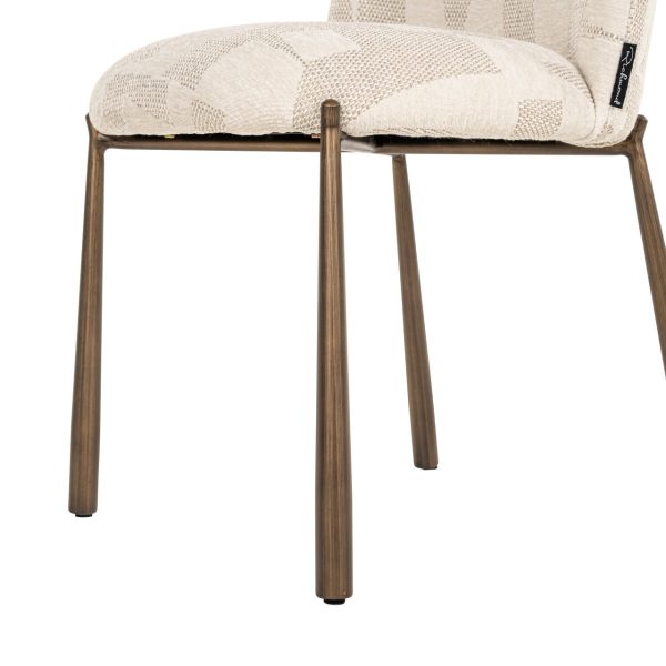 Eetkamerstoel Lana beige graffic (Set of 2) Richmond Interiors - Afbeelding 8