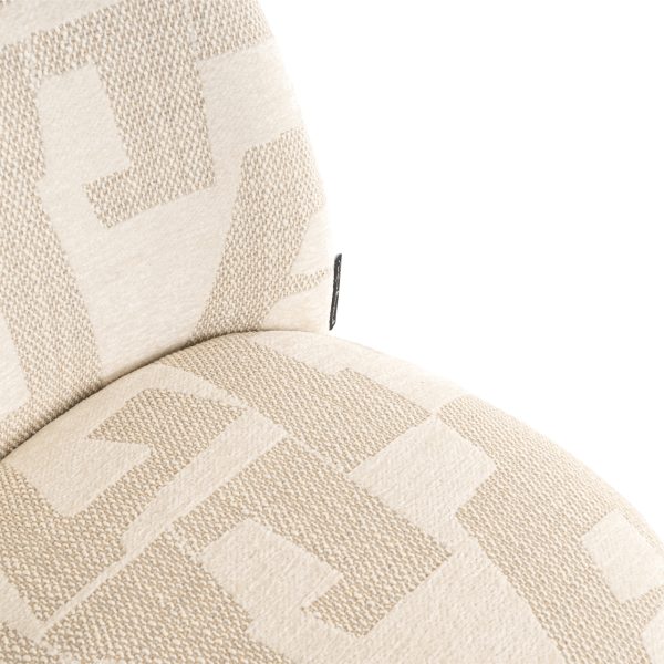 Eetkamerstoel Lana beige graffic (Set of 2) Richmond Interiors - Afbeelding 9