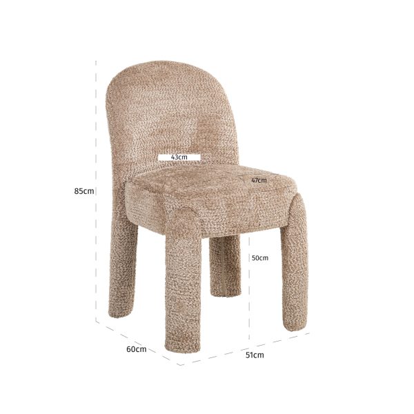 Eetkamerstoel Brandi lovely beige (Set of 2) Richmond Interiors - Afbeelding 10