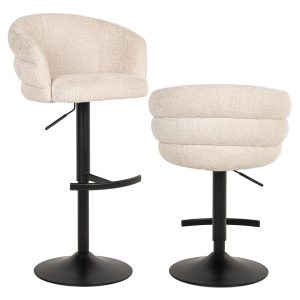 Barstoel Nikki niagara beige  fire retardant Richmond Interiors