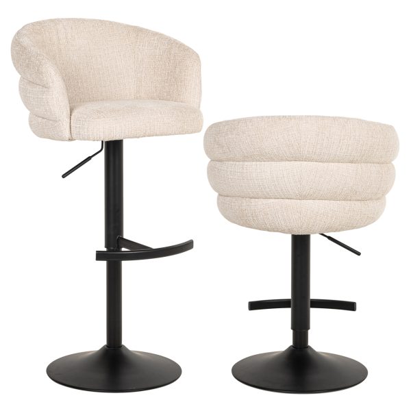 Barstoel Nikki niagara beige  fire retardant Richmond Interiors
