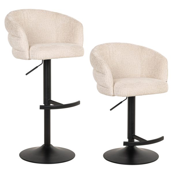 Barstoel Nikki niagara beige  fire retardant Richmond Interiors - Afbeelding 2