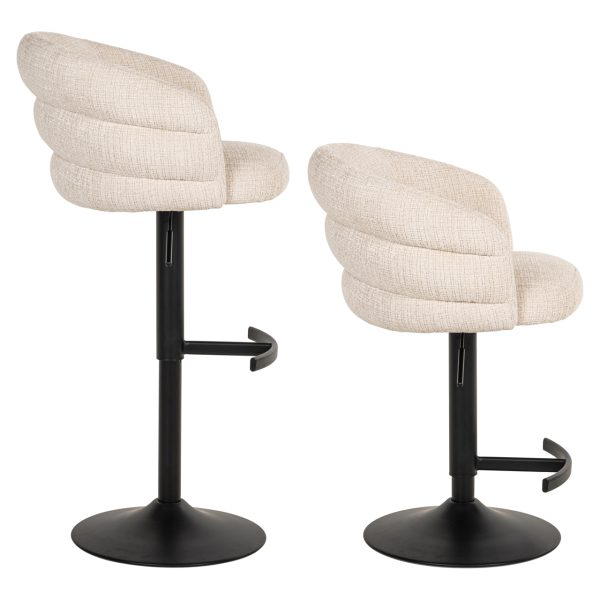 Barstoel Nikki niagara beige  fire retardant Richmond Interiors - Afbeelding 3