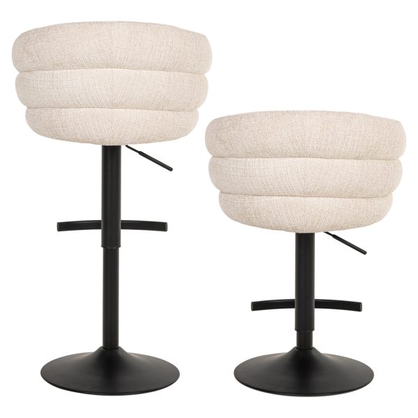 Barstoel Nikki niagara beige  fire retardant Richmond Interiors - Afbeelding 4