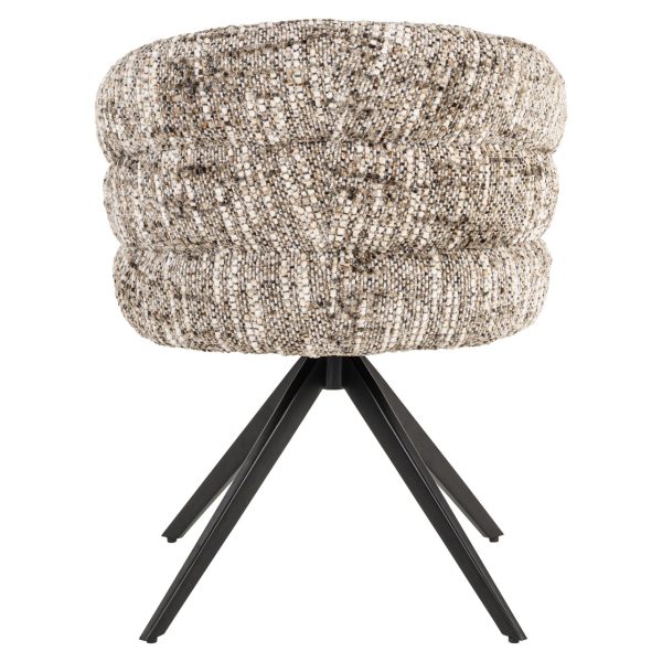 Eetkamerstoel Serenity brown omara swivel fire retardant Richmond Interiors - Afbeelding 4