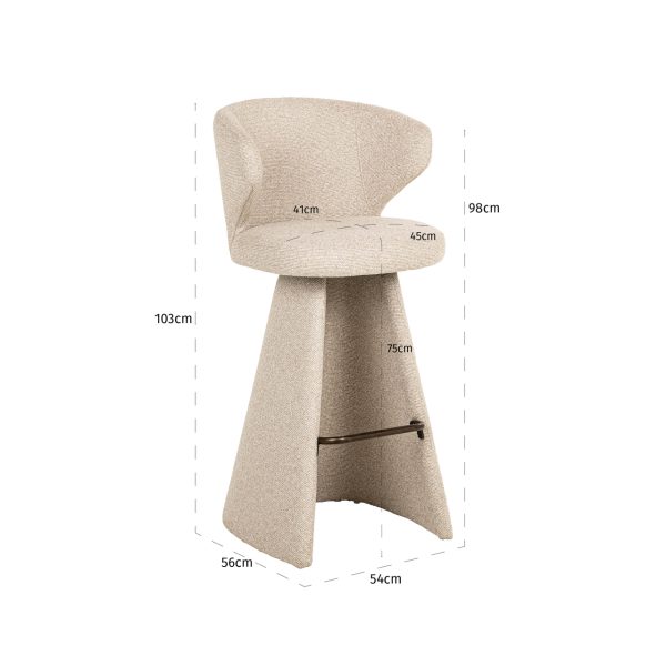 Barstoel Gatsbi biscotti Richmond Interiors - Afbeelding 6
