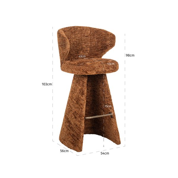 Barstoel Gatsbi lovely cinnamon Richmond Interiors - Afbeelding 11