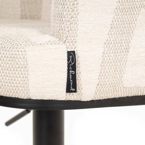 Barstoel Cheyenne beige graffic Richmond Interiors - Afbeelding 2