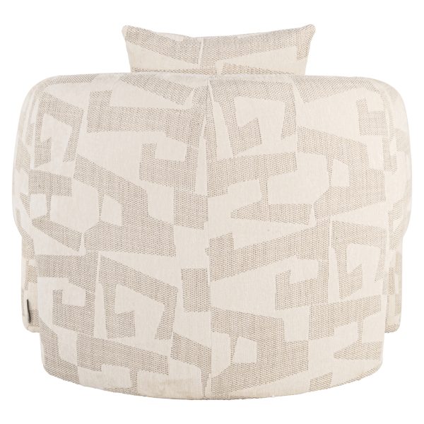 Lounge stoel Tuscany beige graffic Richmond Interiors - Afbeelding 4