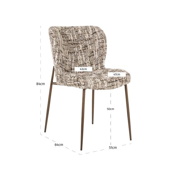 Eetkamerstoel Odarby brown omara (Set of 2) Richmond Interiors - Afbeelding 9