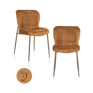Eetkamerstoel Odarby cognac fusion (Set of 2) Richmond Interiors