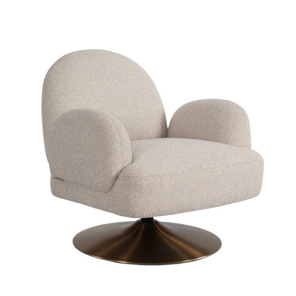 Lounge stoel Kagney biscotti swivel Richmond Interiors