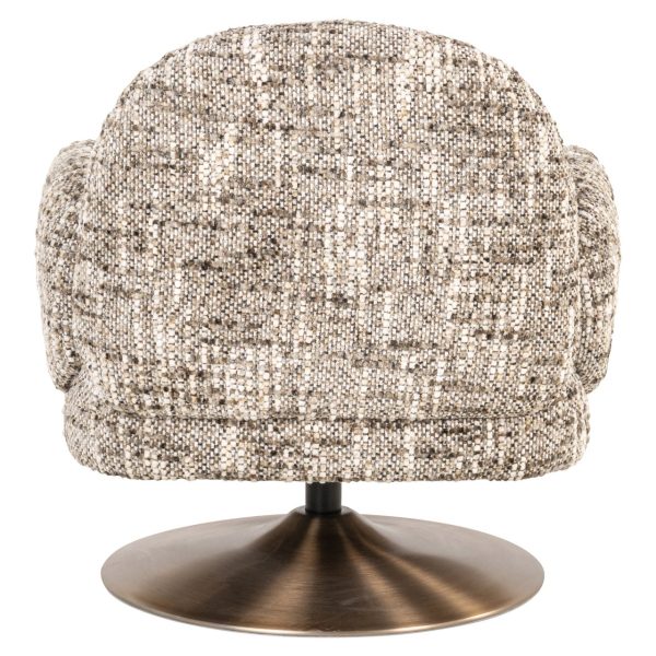 Lounge stoel Kagney brown omara swivel Richmond Interiors - Afbeelding 4