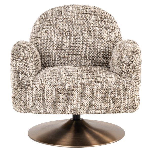 Lounge stoel Kagney brown omara swivel Richmond Interiors - Afbeelding 2