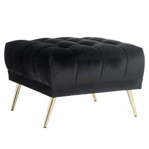 Poef & Voetenbank Huxley anthracite velvet Richmond Interiors