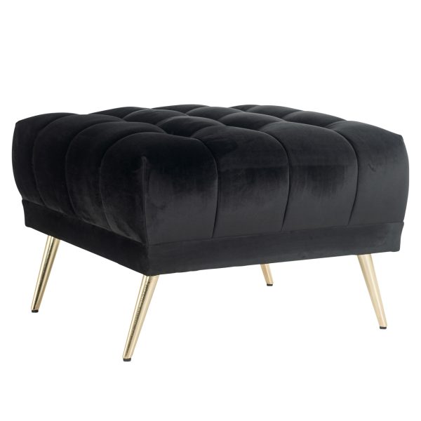 Poef & Voetenbank Huxley anthracite velvet Richmond Interiors - Afbeelding 2