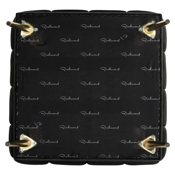 Poef & Voetenbank Huxley anthracite velvet Richmond Interiors - Afbeelding 3