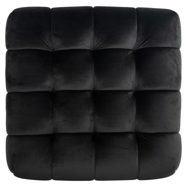 Poef & Voetenbank Huxley anthracite velvet Richmond Interiors - Afbeelding 5