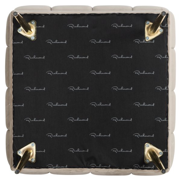 Poef & Voetenbank Huxley khaki velvet Richmond Interiors - Afbeelding 3