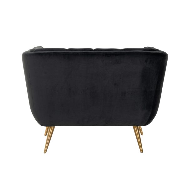 Lounge stoel Huxley anthracite velvet Richmond Interiors - Afbeelding 3