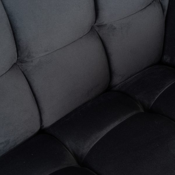 Lounge stoel Huxley anthracite velvet Richmond Interiors - Afbeelding 4