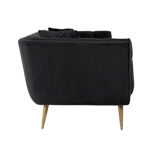 Bank Huxley anthracite velvet Richmond Interiors - Afbeelding 2