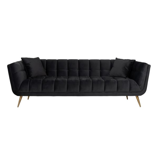 Bank Huxley anthracite velvet Richmond Interiors - Afbeelding 3
