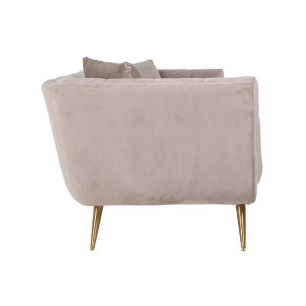 Bank Huxley khaki velvet Richmond Interiors - Afbeelding 2