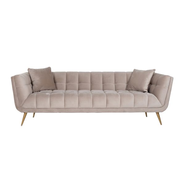 Bank Huxley khaki velvet Richmond Interiors - Afbeelding 3