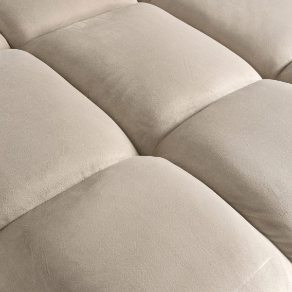 Bank Cube khaki velvet 3-seater + lounge left Richmond Interiors - Afbeelding 5