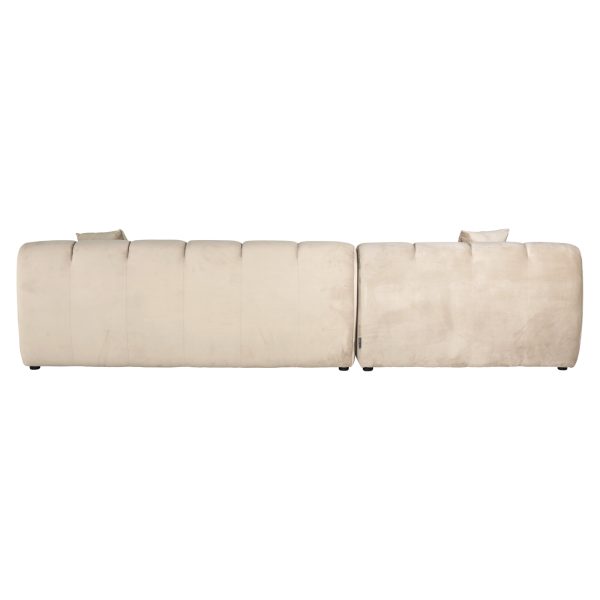 Bank Cube khaki velvet 3-seater + lounge left Richmond Interiors - Afbeelding 2