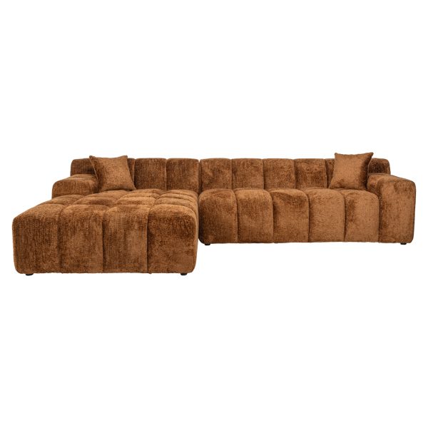 Bank Cube lovely cinnamon 3-seater + lounge left Richmond Interiors - Afbeelding 4