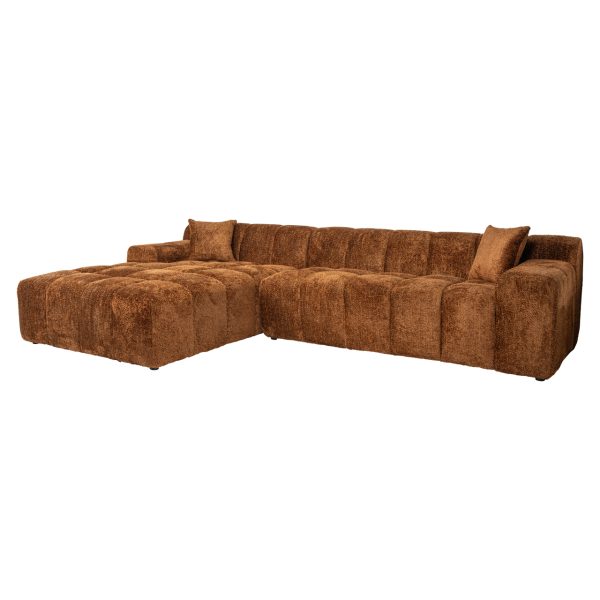 Bank Cube lovely cinnamon 3-seater + lounge left Richmond Interiors - Afbeelding 6
