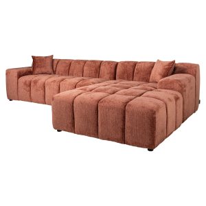 Bank Cube blush fusion 3-seater + lounge right Richmond Interiors
